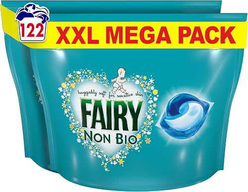 Fairy Non Bio Pods Washing Liquid Capsules 122 Washes, for Sensitive Skin