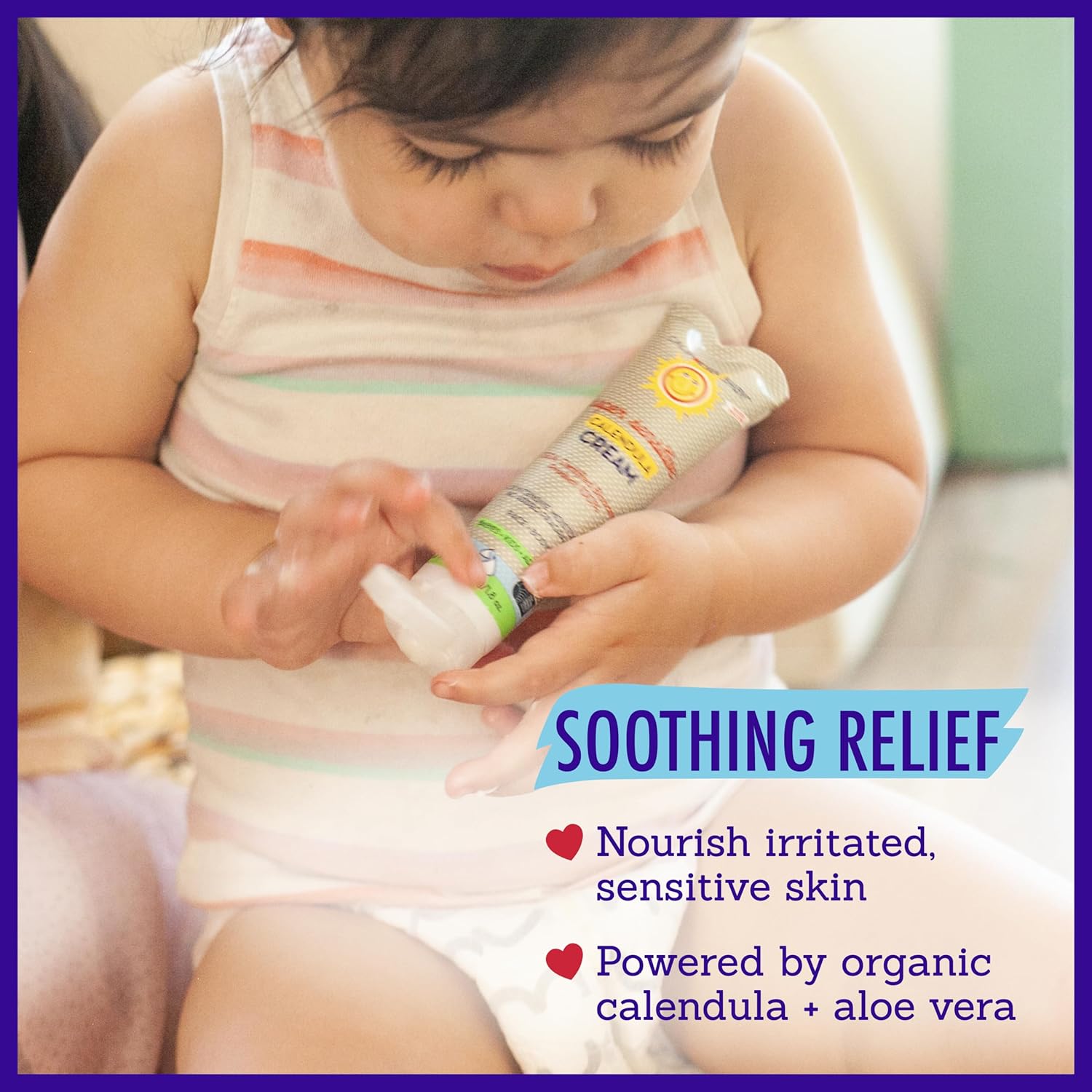 California Baby Calendula Cream (Unscented) | 100% Plant-Based Moisturizer | Soothing Unscented Baby Lotion | Hypoallergenic Lotion | 1.8 oz / 51g - Image 4