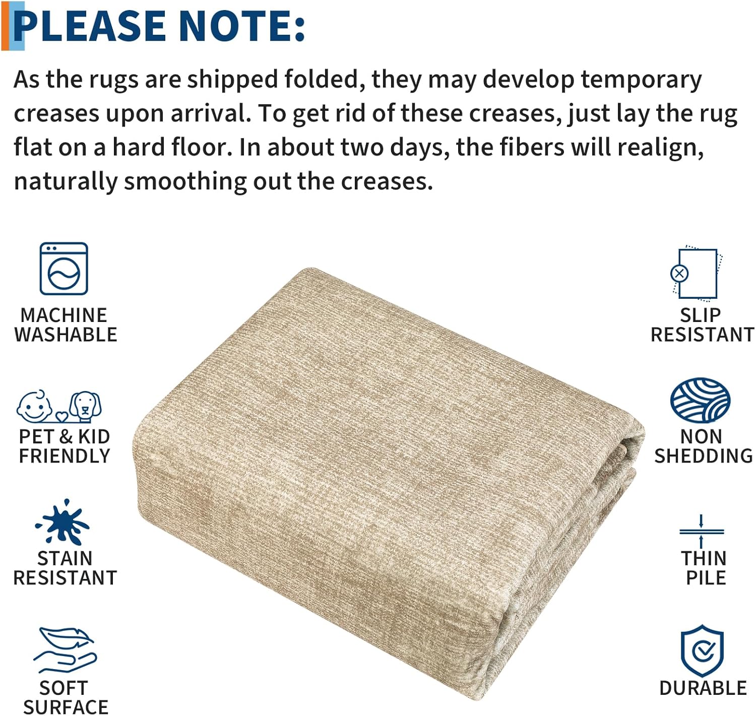 GarveeHome Washable Runner Rug 2x6, Geometric Non Slip Hallway Runner Rug for Entryway Kitchen Bedroom, Modern Bordered Low Pile Stain Resistant Throw Carpet for Laundry Bathroom, Taupe