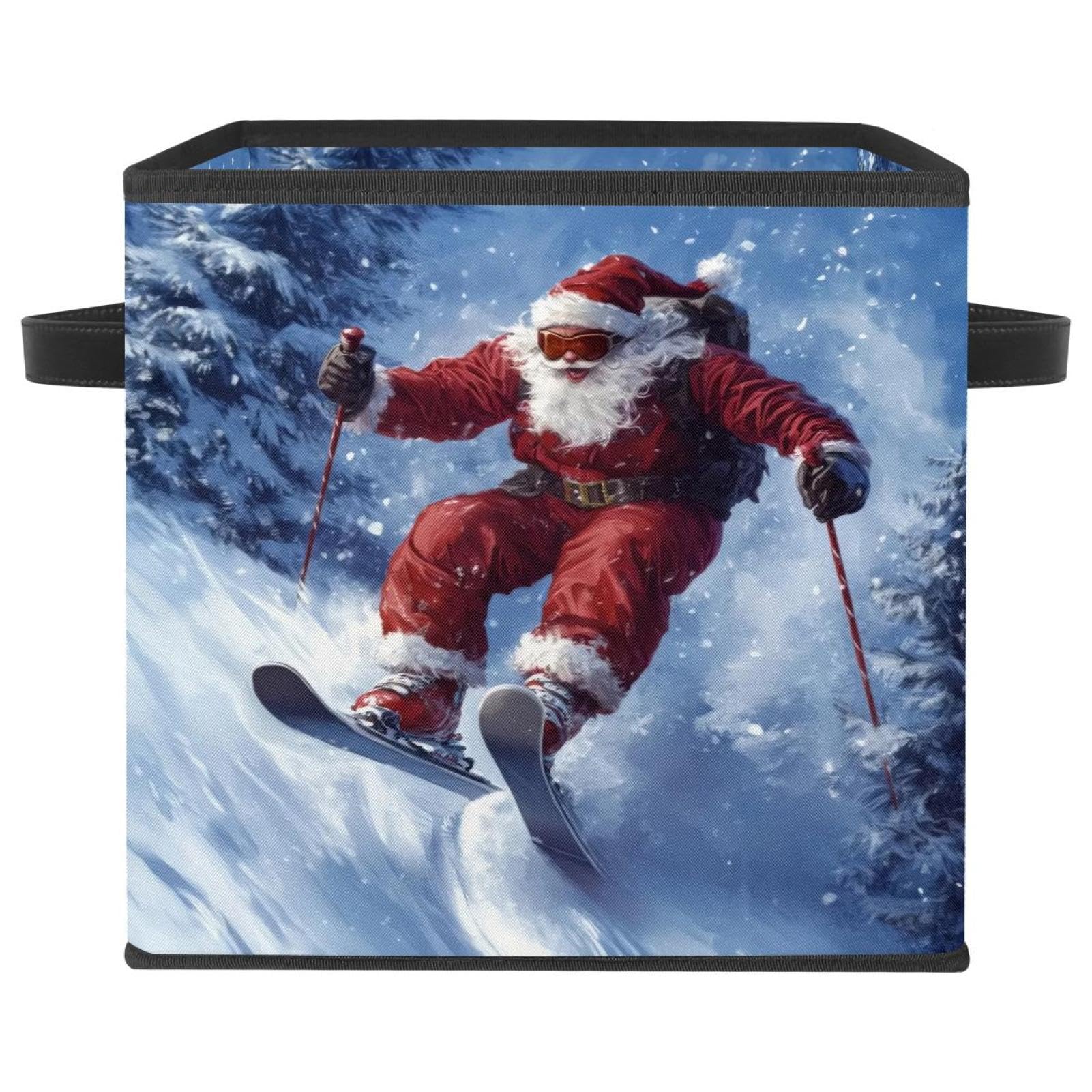 Boîte de rangement en forme de Père Noël pliable pour vêtement