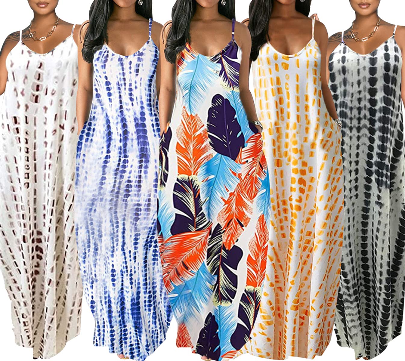 LaiyiVic Camicette da Donna abbottonate Colorate Camicette a Maniche Lunghe con Stampa Floreale Top Colletto Largo Magliette Sexy