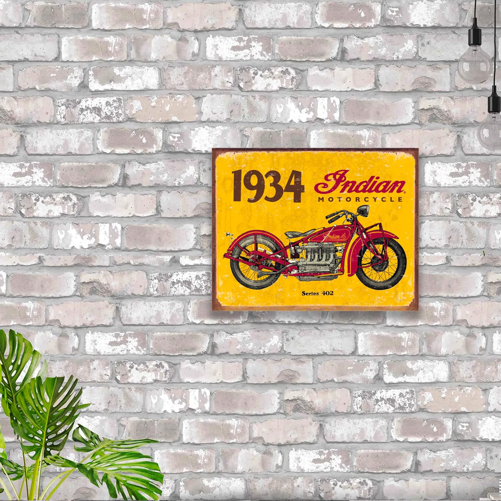 Amazon.com: Desperate Enterprises 1934 Indian Motorcycle Tin Sign