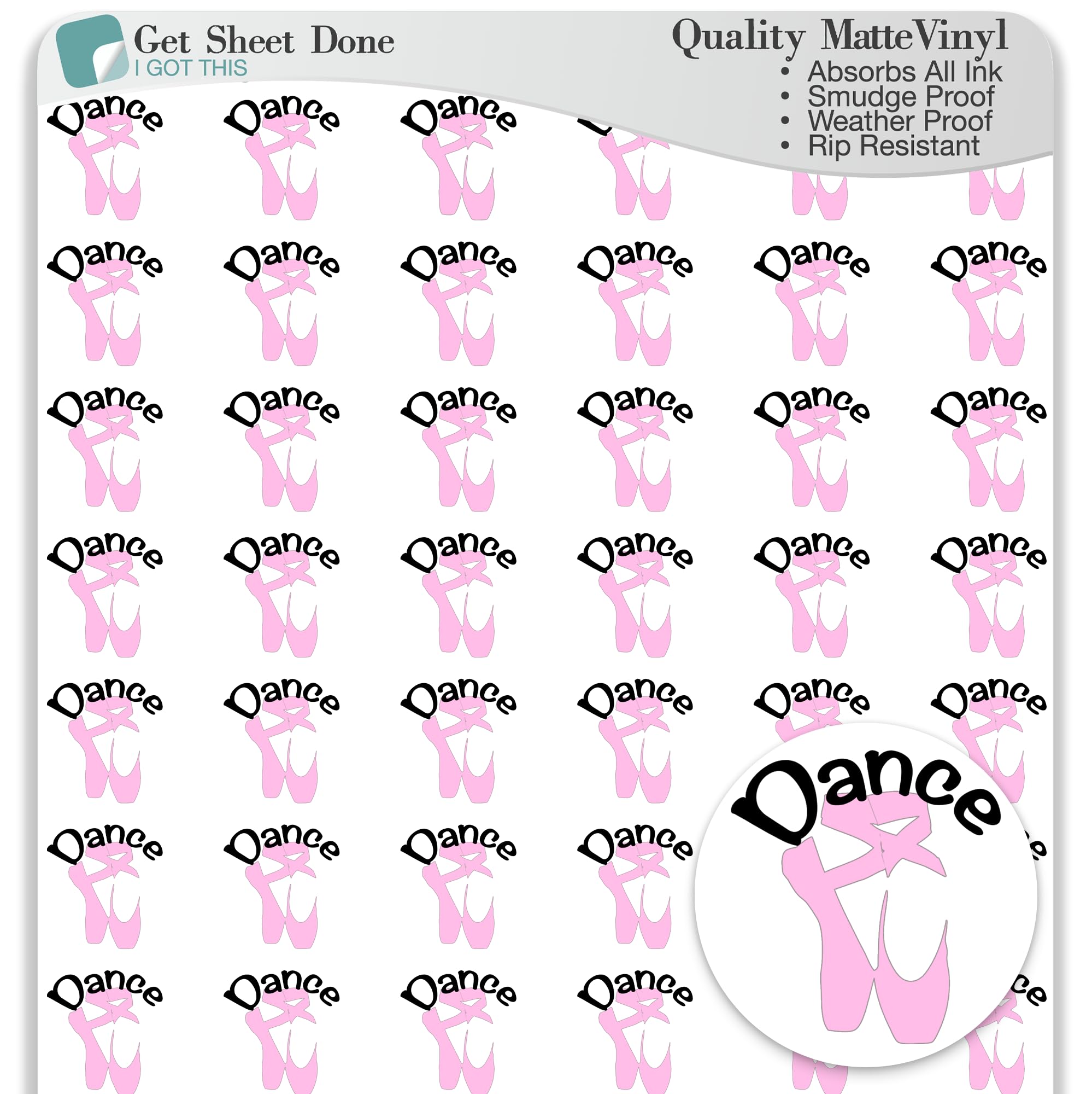 54-Pack Acro Gymnastics Planner Stickers - 1/2 Inch Vinyl Fitness Sports Stickers For Bullet Journals