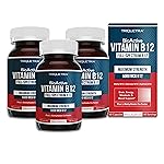 BioActive Vitamin B12 - 5000 mcg, Contains 3 BioActive Forms B12 Plus Methylfolate Cofactor - Methyl B12, Adenosyl B12 & Hydroxy B12 | Supports Energy, Metabolism & Mood | Vegan, Non-GMO - 3-pack