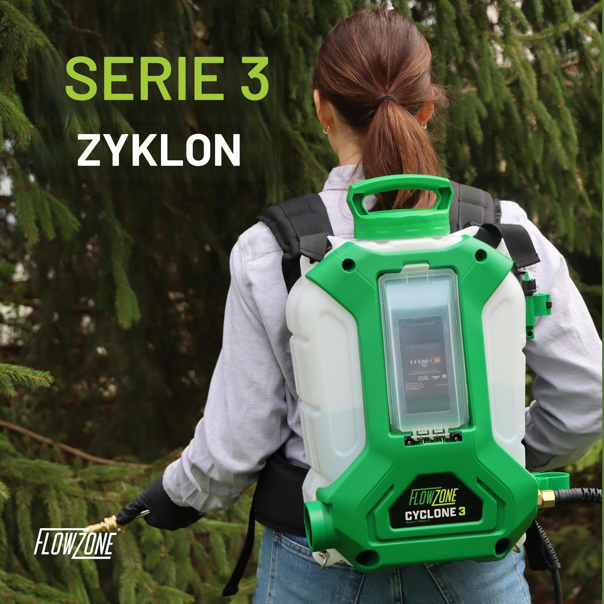 FlowZone Cyclone 3.0 15 Liter Akku-Rückenspritze