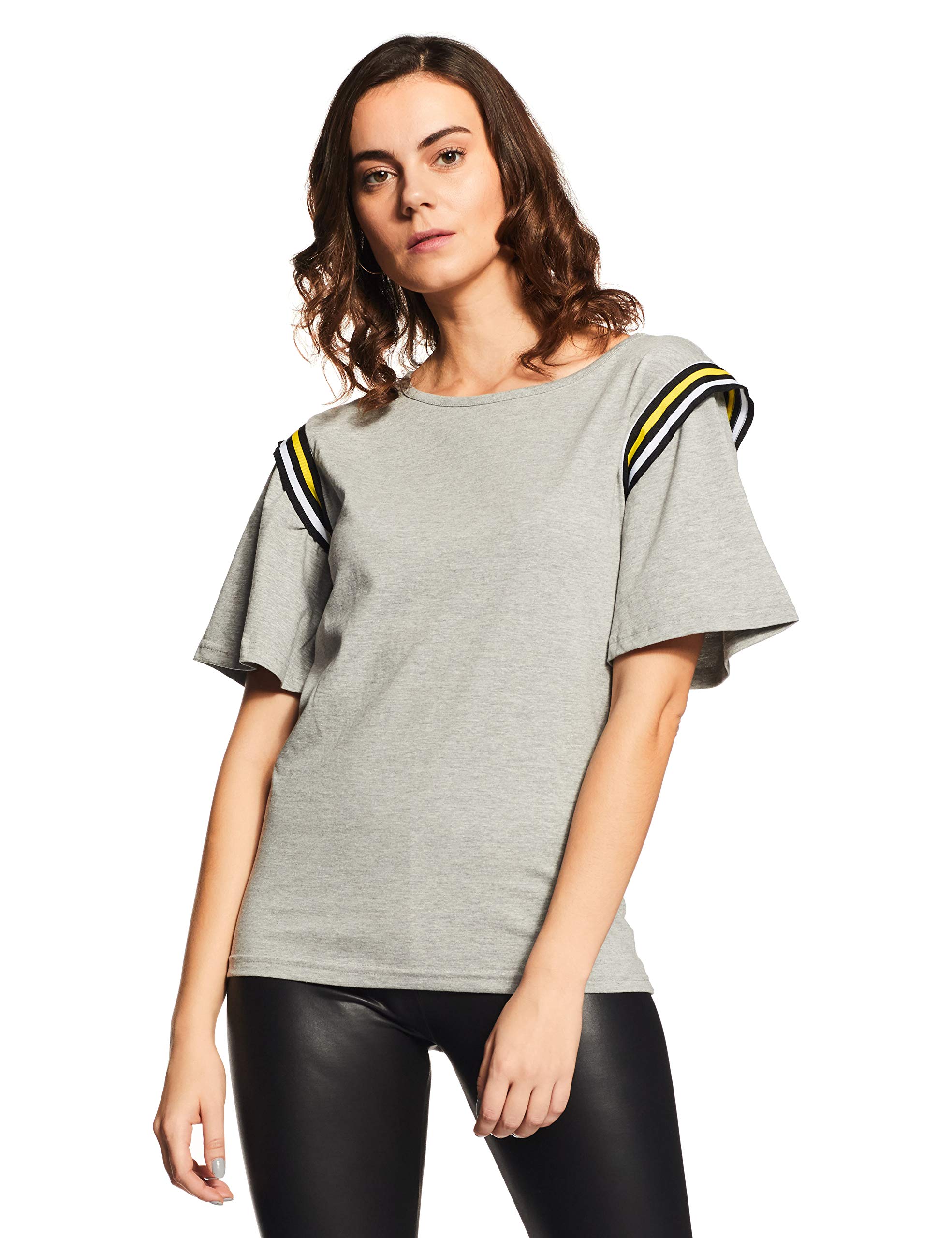 NUSH by Anushka Sharma Women's Plain Regular fit T-Shirt