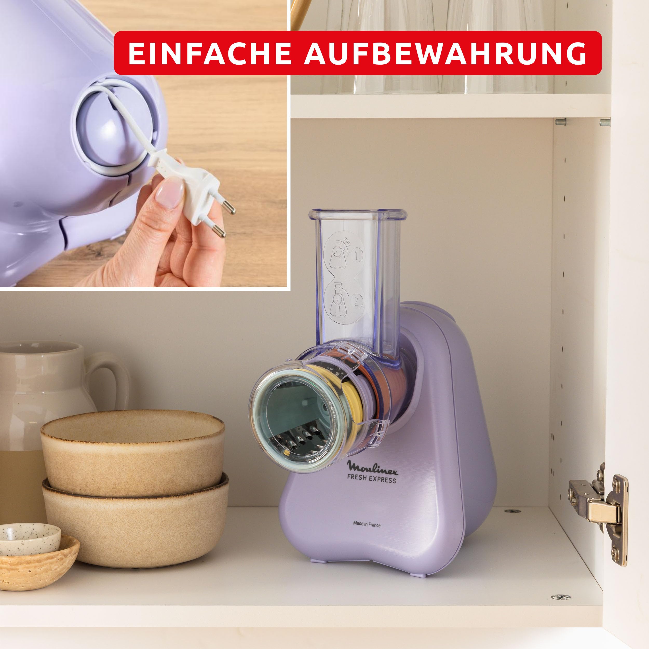 Moulinex Fresh Express Elektrische Gemüsereibe – Bild 3