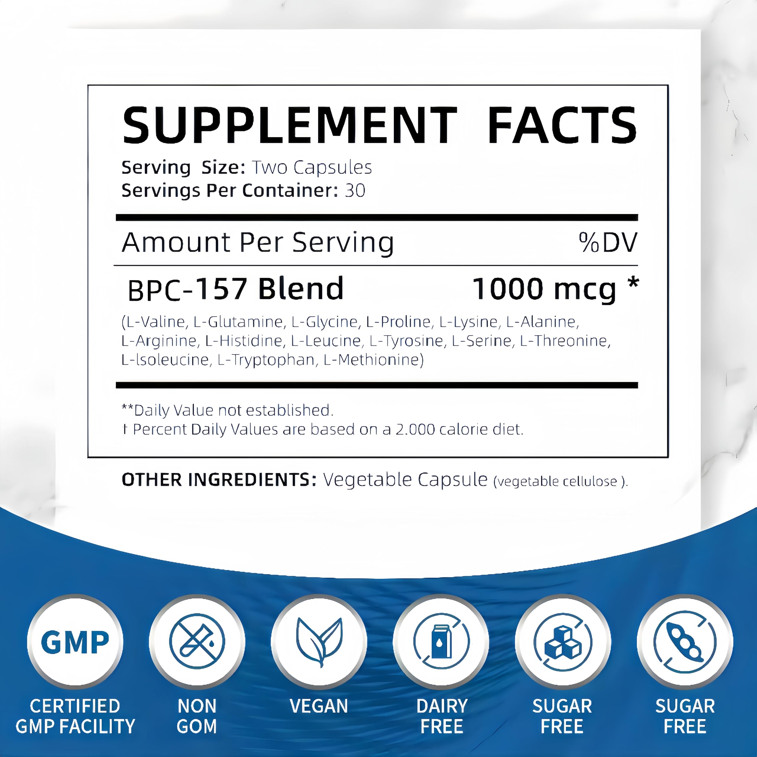 Bpc-157 Peptide Capsules, supports muscle growth, tissue repair, strength,Bpc-157 for Muscle and Workout Recovery, 60-Capsule Bottle - 3