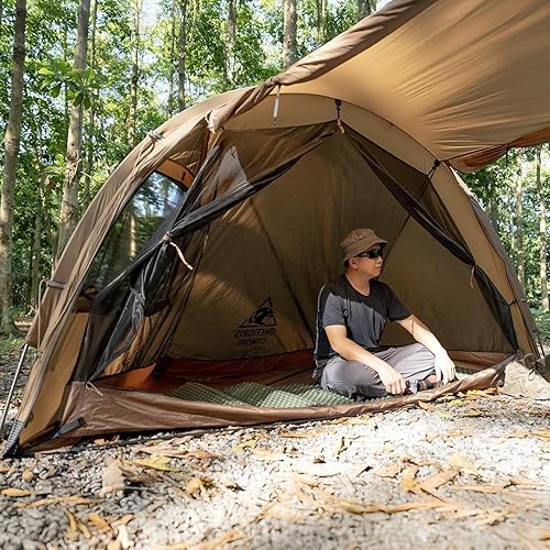 Miniatura 5 de OneTigris Interior de malla para tienda de campaña Raven Nest, tienda de campaña ligera desmontable con parte inferior de bañera impermeable de