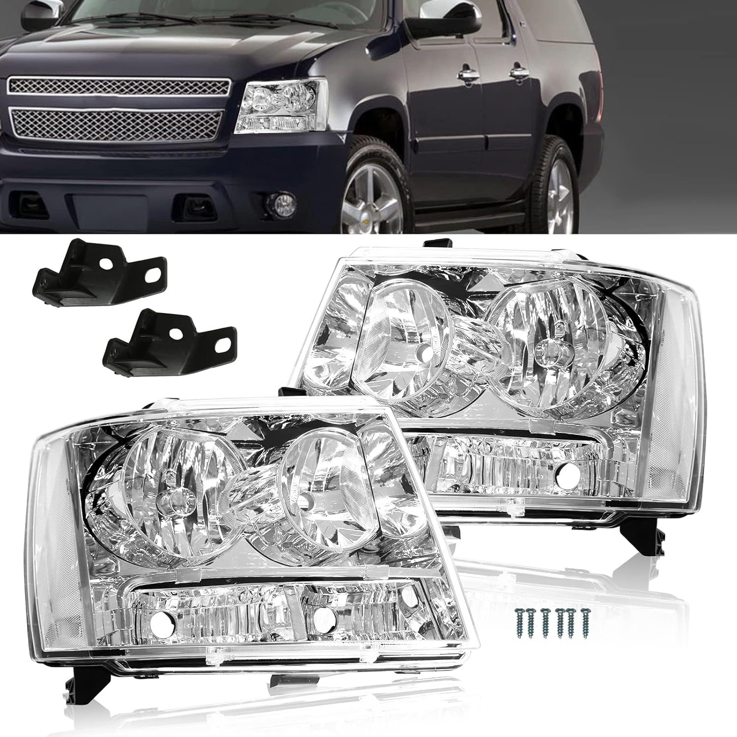 BoardRoad Headlights Assembly Compatible with 20072013