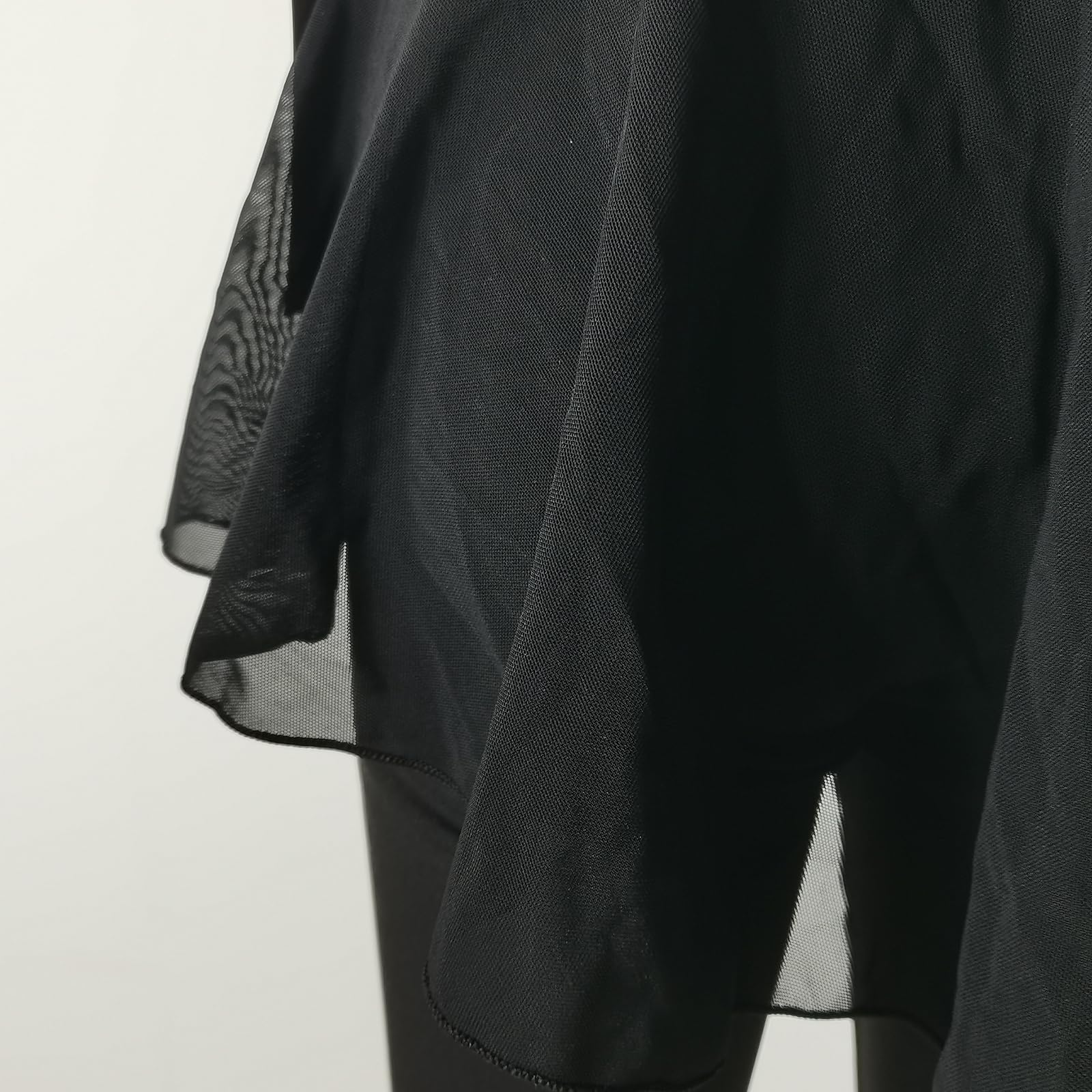 LIUHUO Eiskunstlauf Hakama Mädchen Schwarz Leggings Wettbewerb Training Kleidung