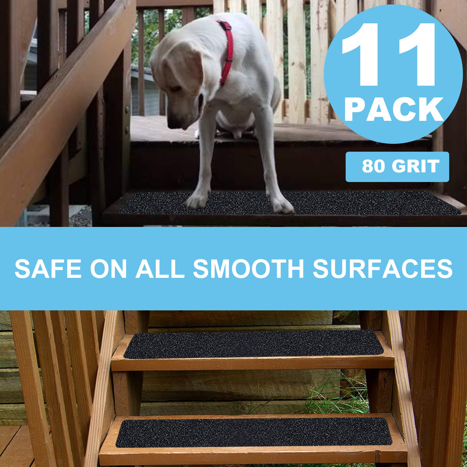 7”x30”Anti Slip Tape Outdoor Stair Treads NonSlip Stair Treads