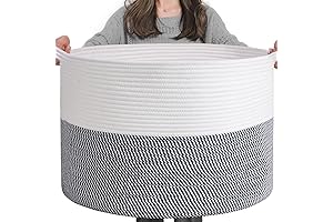 INDRESSME Woven Rope Basket for Laundry
