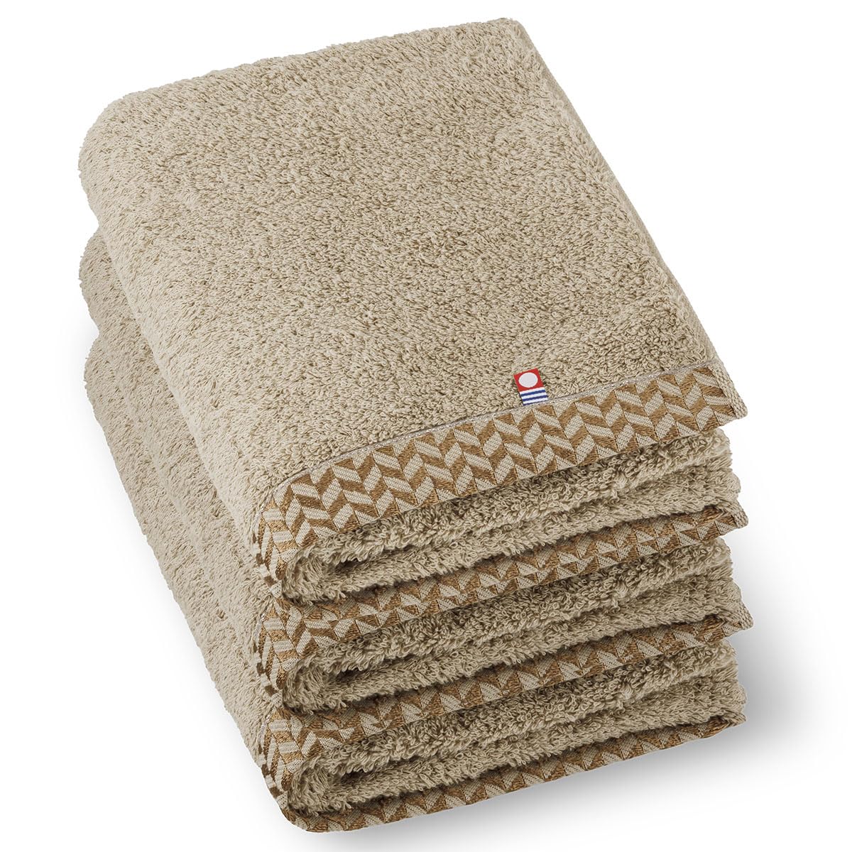 Imabari Mini Bath Towel, Set of 3, Sand Gold