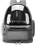 Cawypety Porte-boîte Cat, porte-botte Cat respirant Grand Space Sac à dos pour animaux de compagnie pour petit chien jusqu'à Kitty 12lbs, Transparent & Transporteur pliable pour les voyages de randonnée