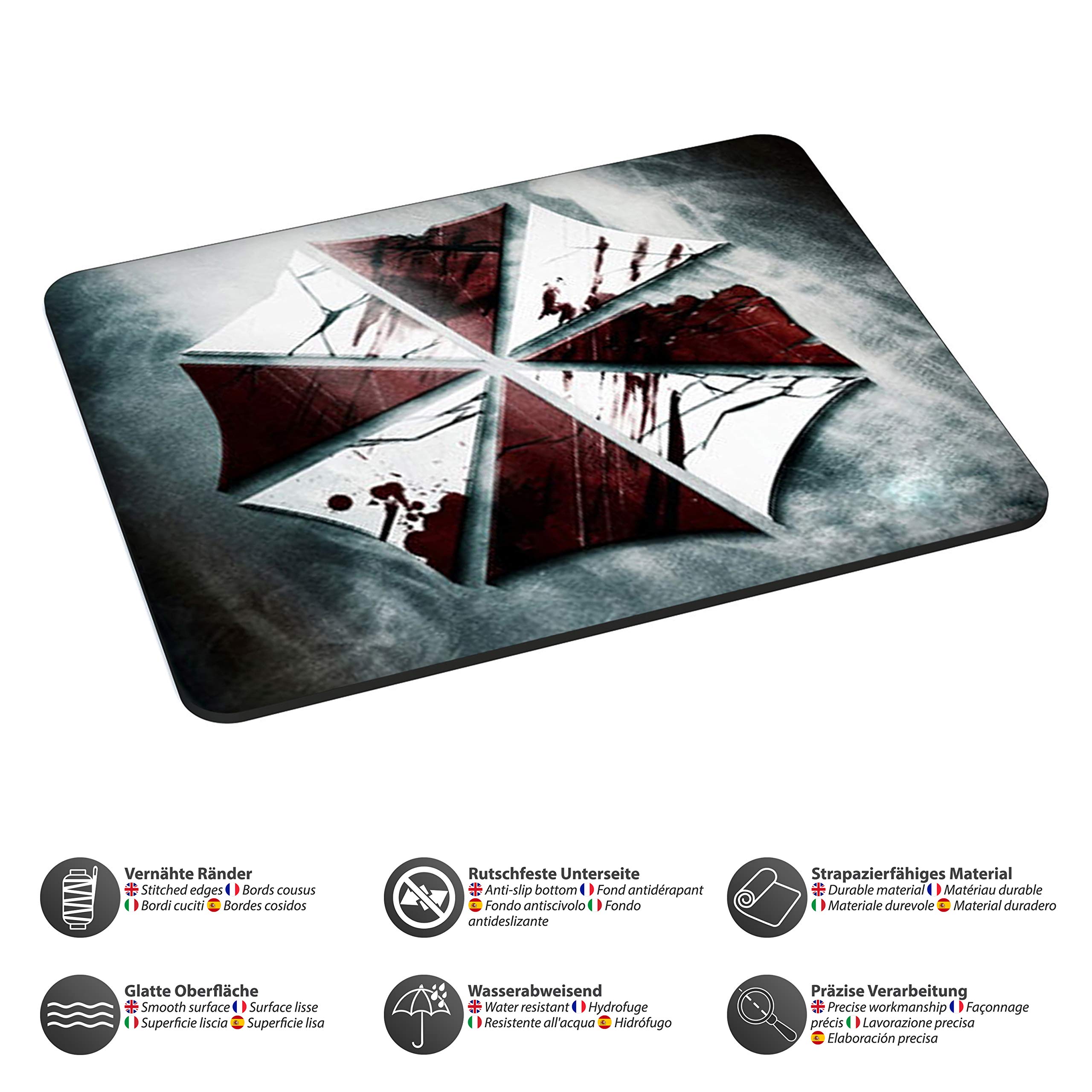 PEDEA Design Mauspad aus Neopren, Umbrella, 22 x 18 cm - 4