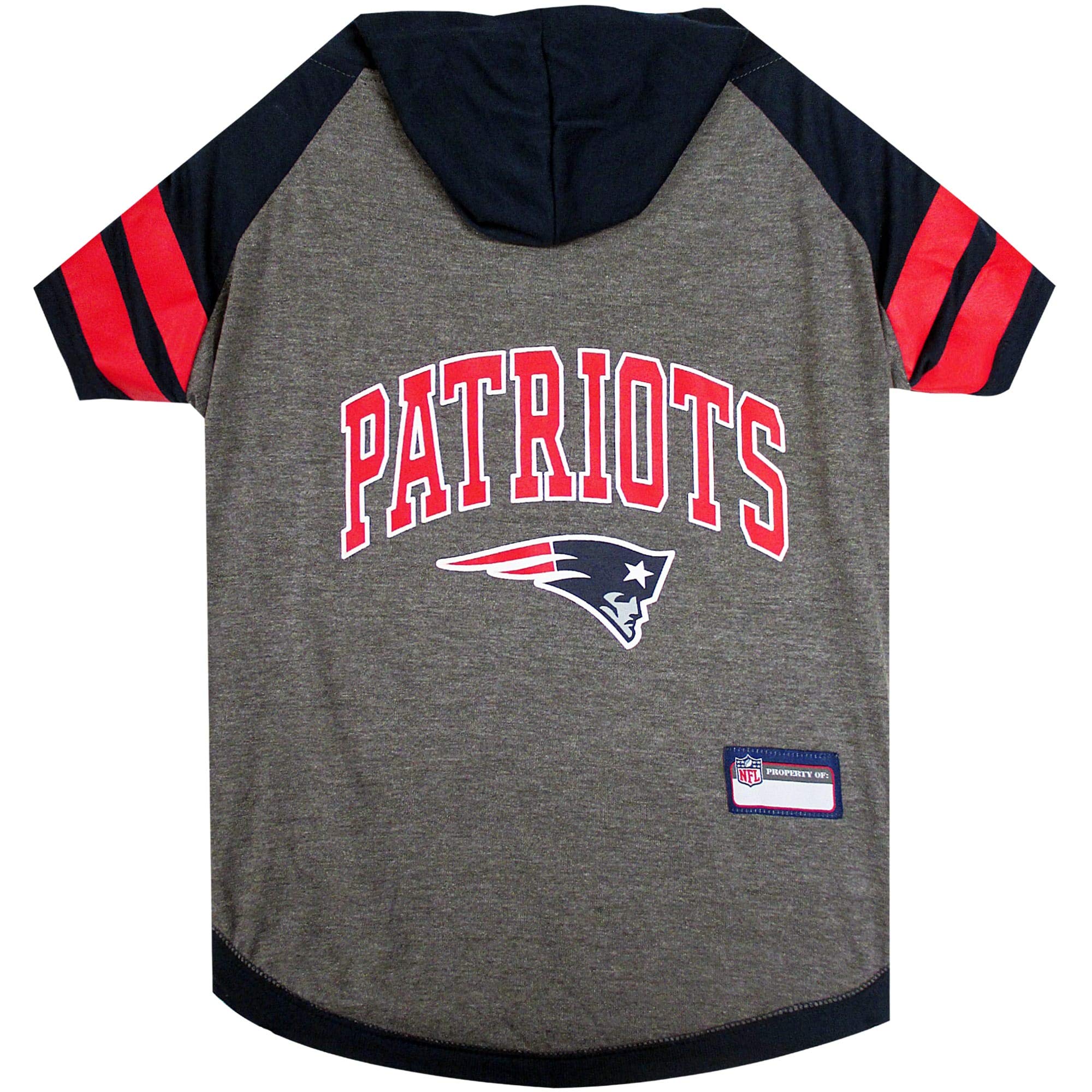 Pets First NFL New England Patriots Hoodie for Dogs & Cats. | NFL Football Licensed Dog Hoody Tee Shirt, Small | Sports Hoody T-Shirt for Pets |