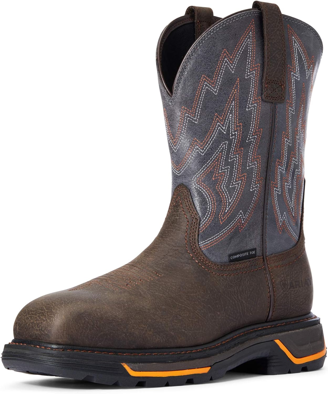 Ariat Mens Big Rig Composite Toe Work Boot Iron Coffee/Slate 16 Wide