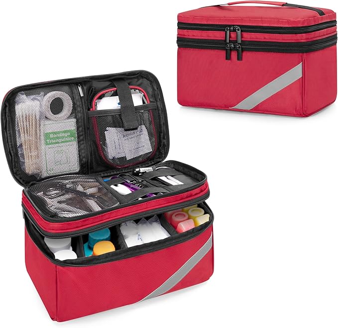Trunab Small Medical Bag Empty, Medicine Travel Storage Bag for