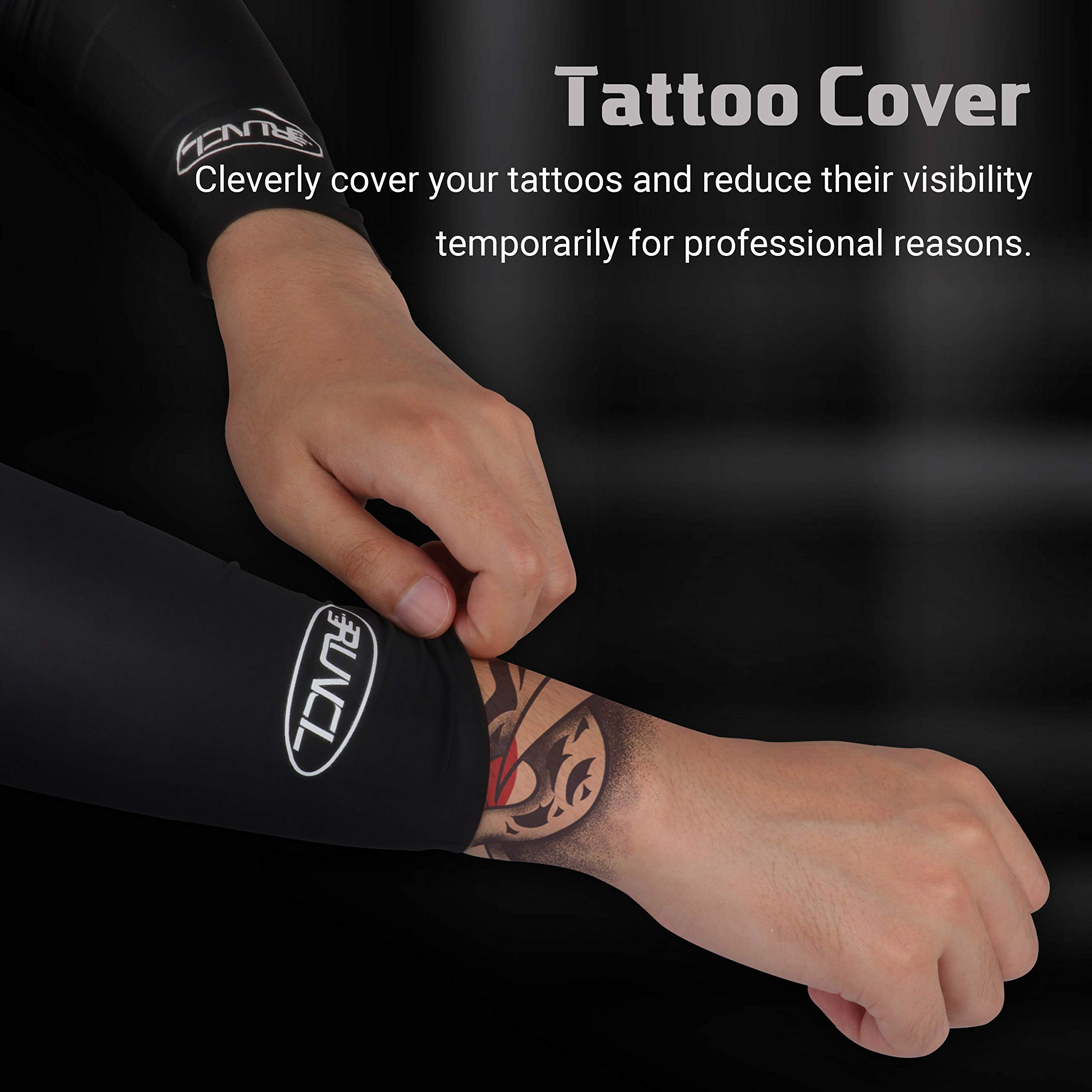 RUNCL Sonnenarmlinge / Arm Sleeves UV-Schutz – Für Sport, Angeln, Radfahren, Gartenarbeit, Training (1 Paar)