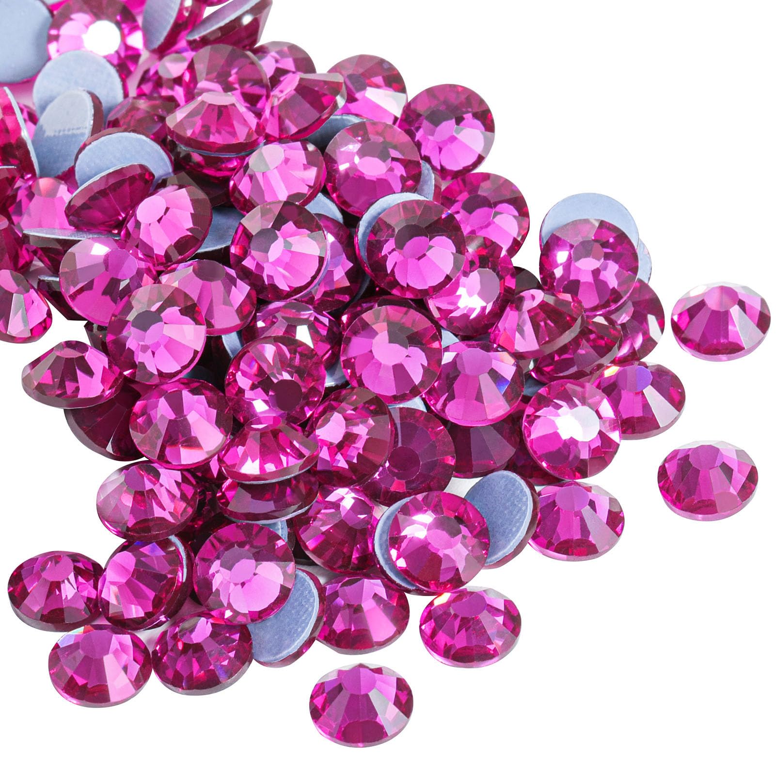 BEADSLAND Hotfix Rhinestones SS40 Fuchsia | Glass Crystal Embellishments for Crafts - main product image
