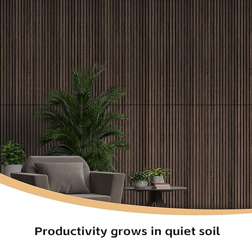 Vista 89 de RITOLLO Paquete de 4 paneles de madera para pared, paneles acústicos de listones de madera de 47.2 x 23.6 pulgadas para pared, paneles Roble natural