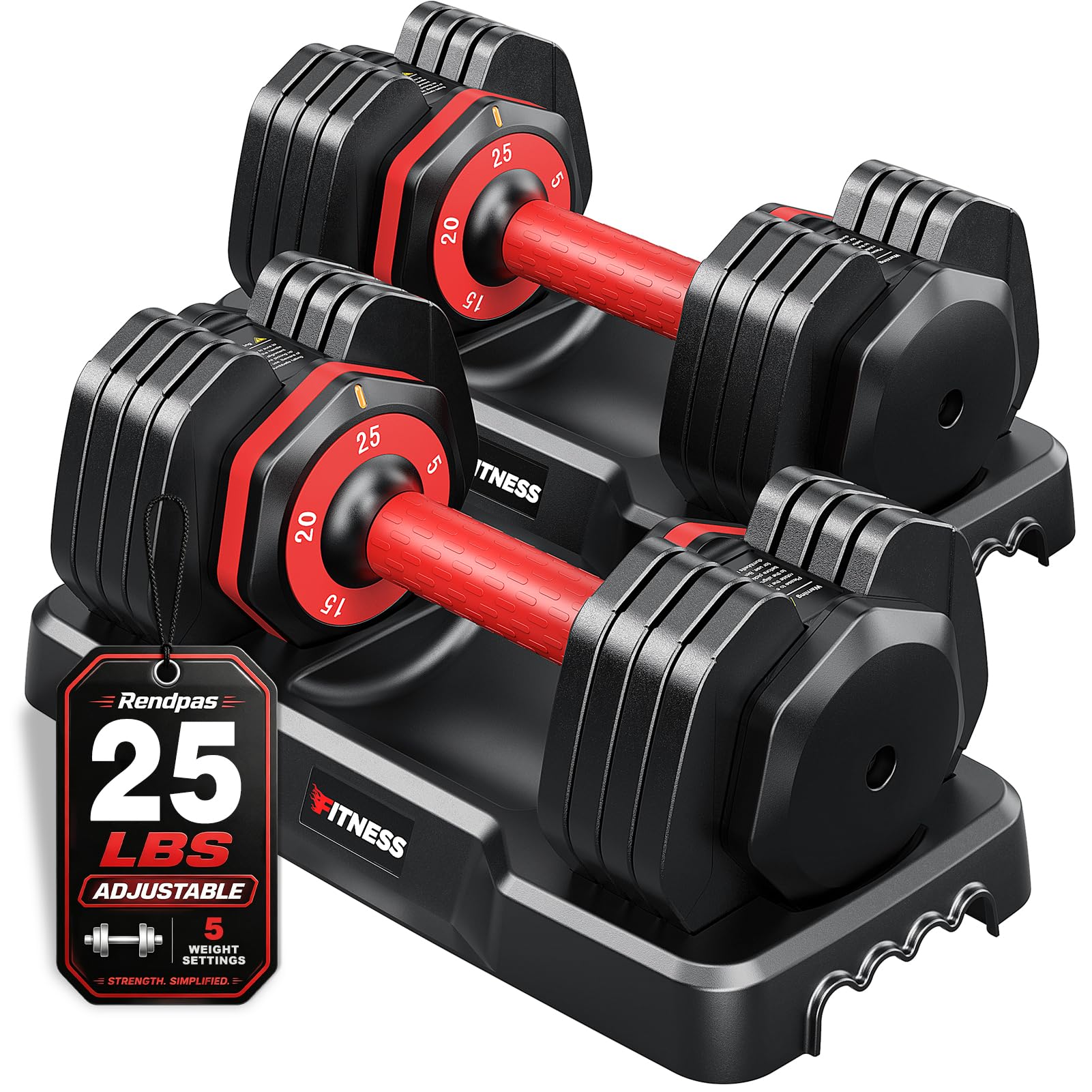 Rendpas Adjustable Dumbbell Set