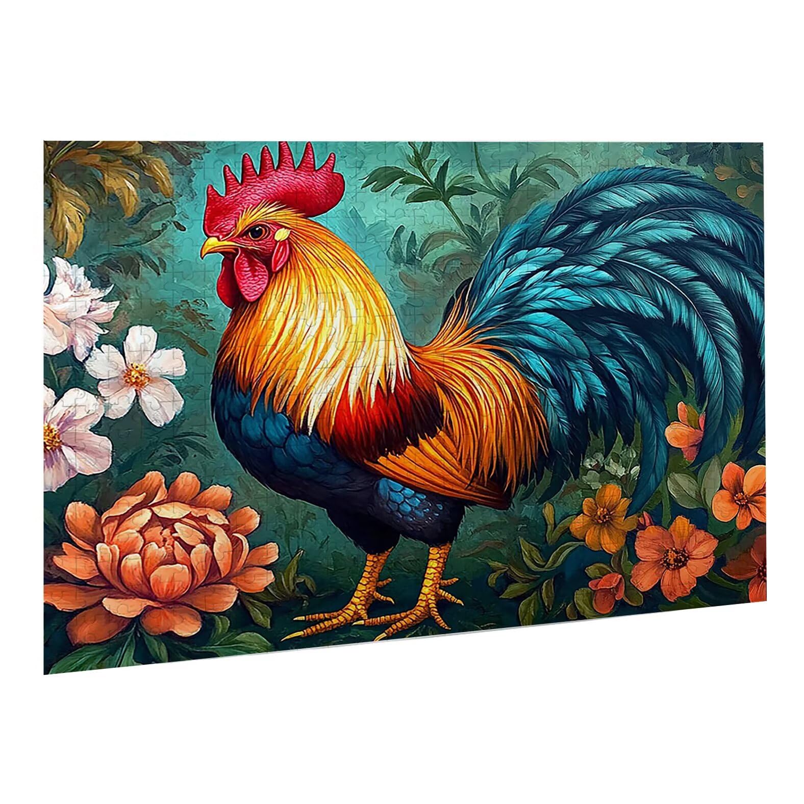 Puzzle dla dorosłych, 2000 sztuk, trudne drewniane puzzle, gra, gra logiczna, gra ręczna, dekoracja rodzinna, kreatywna rozrywka, prezent 70 x 99 cm kurczak zwierzę 1 K0F-389