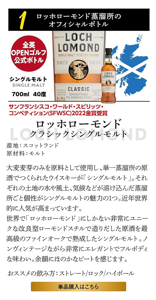 Amazon.co.jp: 全英オープン オフィシャルボトル ロッホ