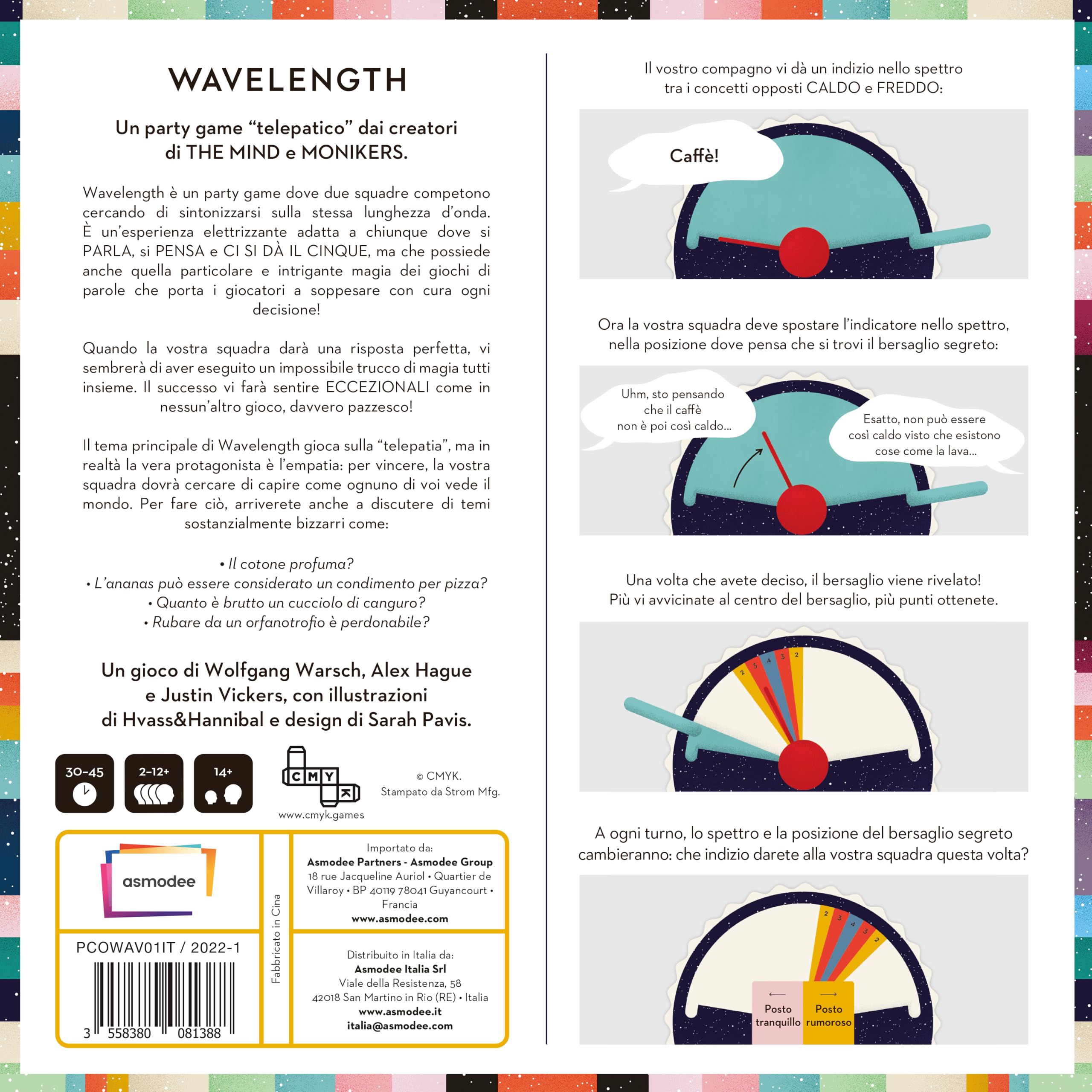 Asmodee - Wavelength - Gioco Da Tavolo, 2-12 Giocatori, 14+ Anni, 30-45 min, Edizione In Italiano