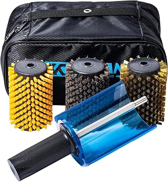 XCMAN Ski Roto Brush Kit Roto Brush Handle Axle with All 3 Brushes