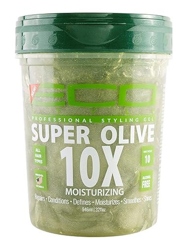 Eco Style Gel de peinado profesional Super Olive 10X 32 fl oz (paquete de 1)