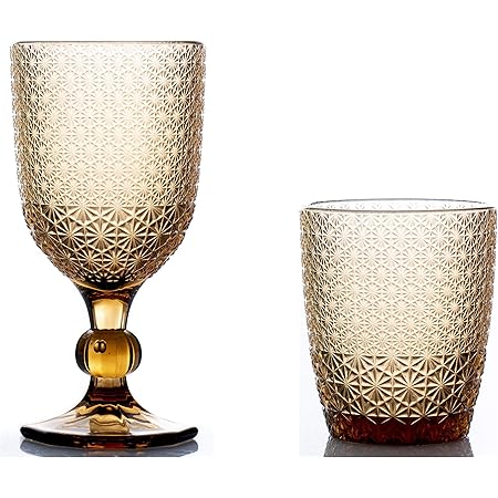 Set 6 Bicchieri In Vetro Colorato Pavè - Per Acqua, Vino, Lavabili In Lavastoviglie - Foto 9