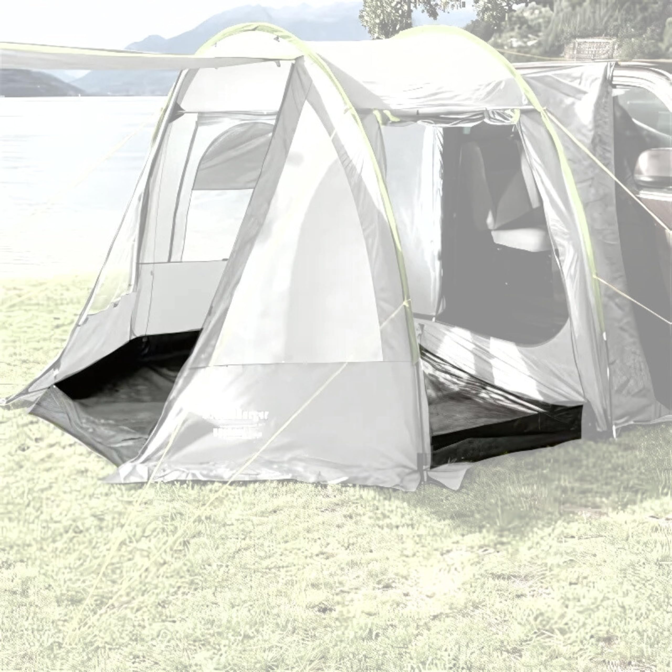 BERGER Bodenplane für Touring Easy │ Bodenplane Camping Zeltplane Plane Unterlage im Zelt & Vorzelt │ wasserdicht passgenau 320 x 250 cm Vorzeltboden Zeltunterlage vor dem Wohnwagen beim Camping Sport & Freizeit