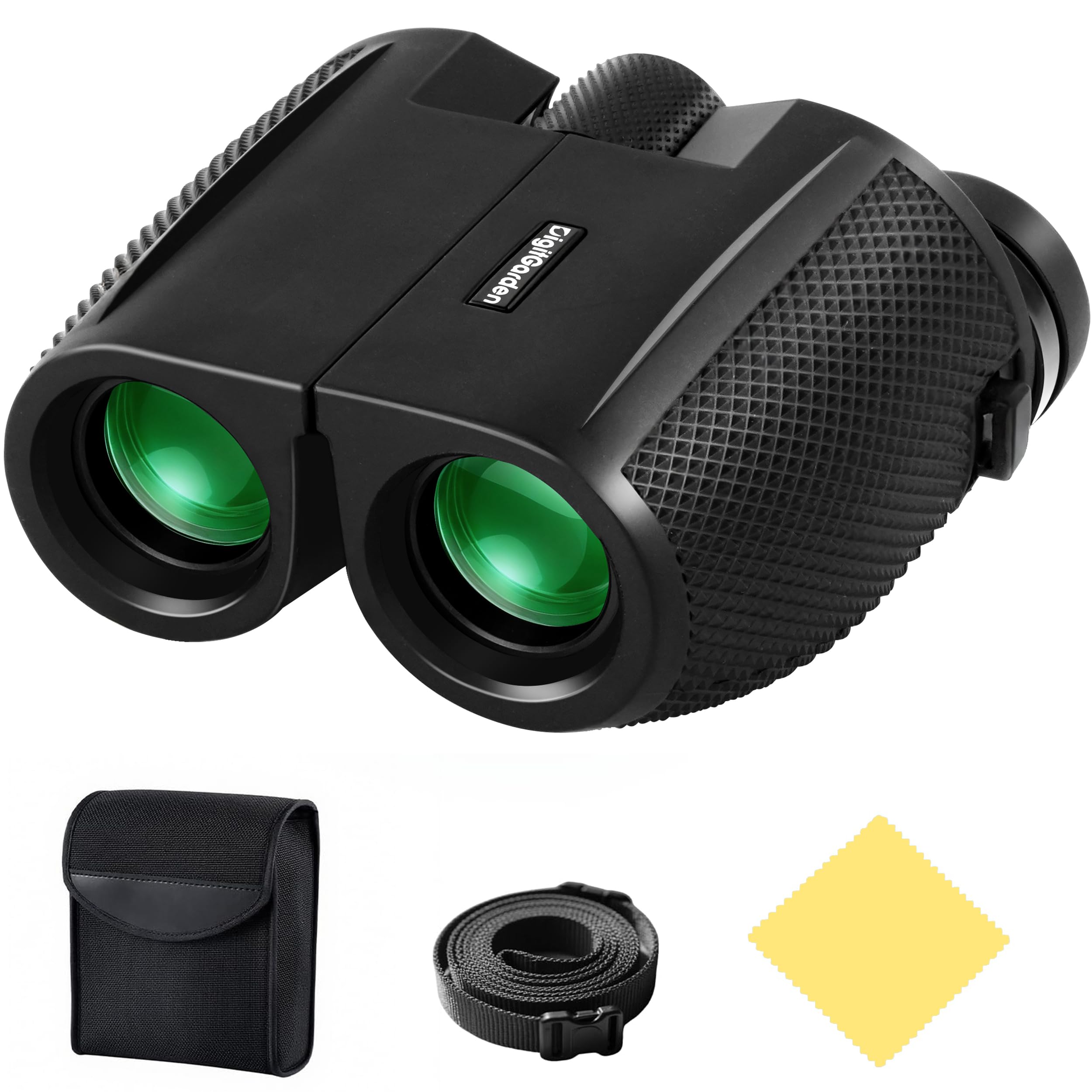 Prismáticos para Adultos y niños, 12x25 Compactos Prismáticos para Adultos con Gran Aumento, con Prisma BAK4 y Lentes FMC, para observación de Aves, conciertos, Viajes, Senderismo, al Aire Libre