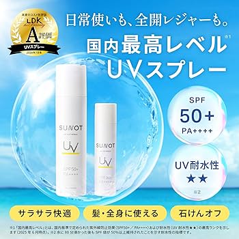 Amazon.co.jp: サンノット UVカットスプレー [SPF50+/PA++++/UV耐水性