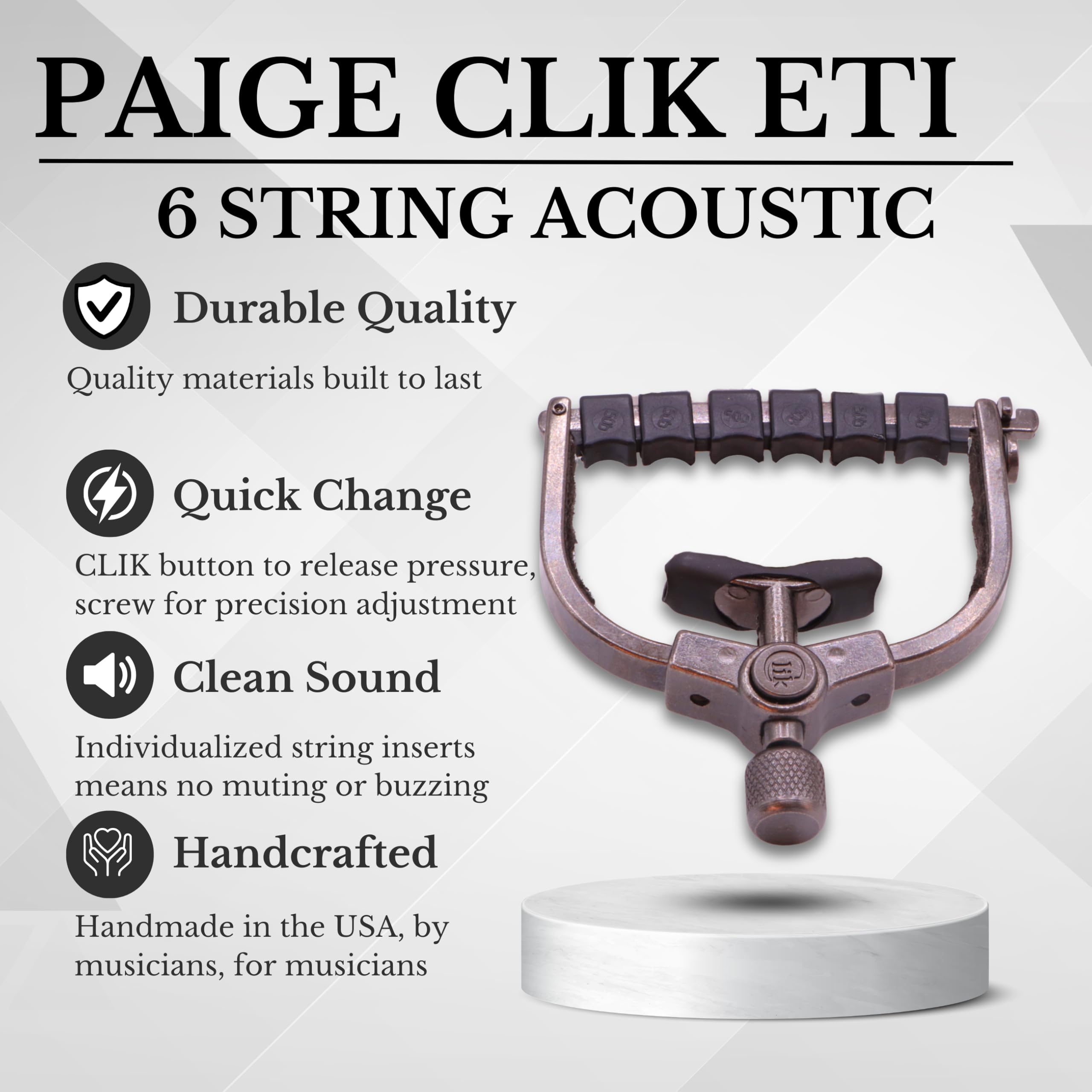 Paige Clik Capo PC-6-ETI 6-string Standard