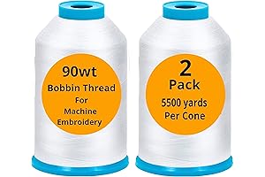KingStar - High-Quality Sewing Thread - 5500 Yards Each Spool - Pack of 2