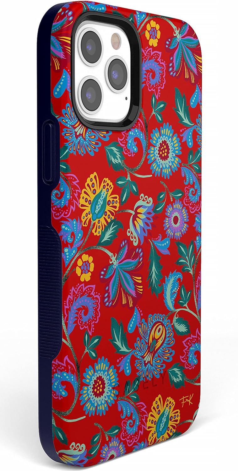 Casely iPhone 11 Pro Max Case | Painted Flowers | Frida Kahlo Floral | Bold Protective Design