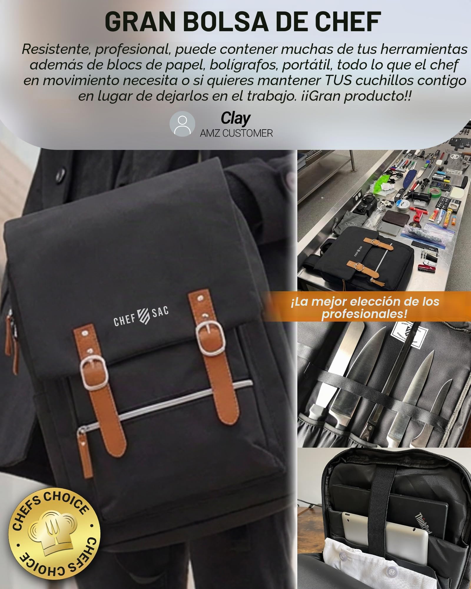Mochila vintage para cuchillos de chef, funda de transporte profesional para chefs y estudiantes culinarios, más de 30 bolsillos, capacidad para cuchillos de 25 cm, material 600D resistente al agua