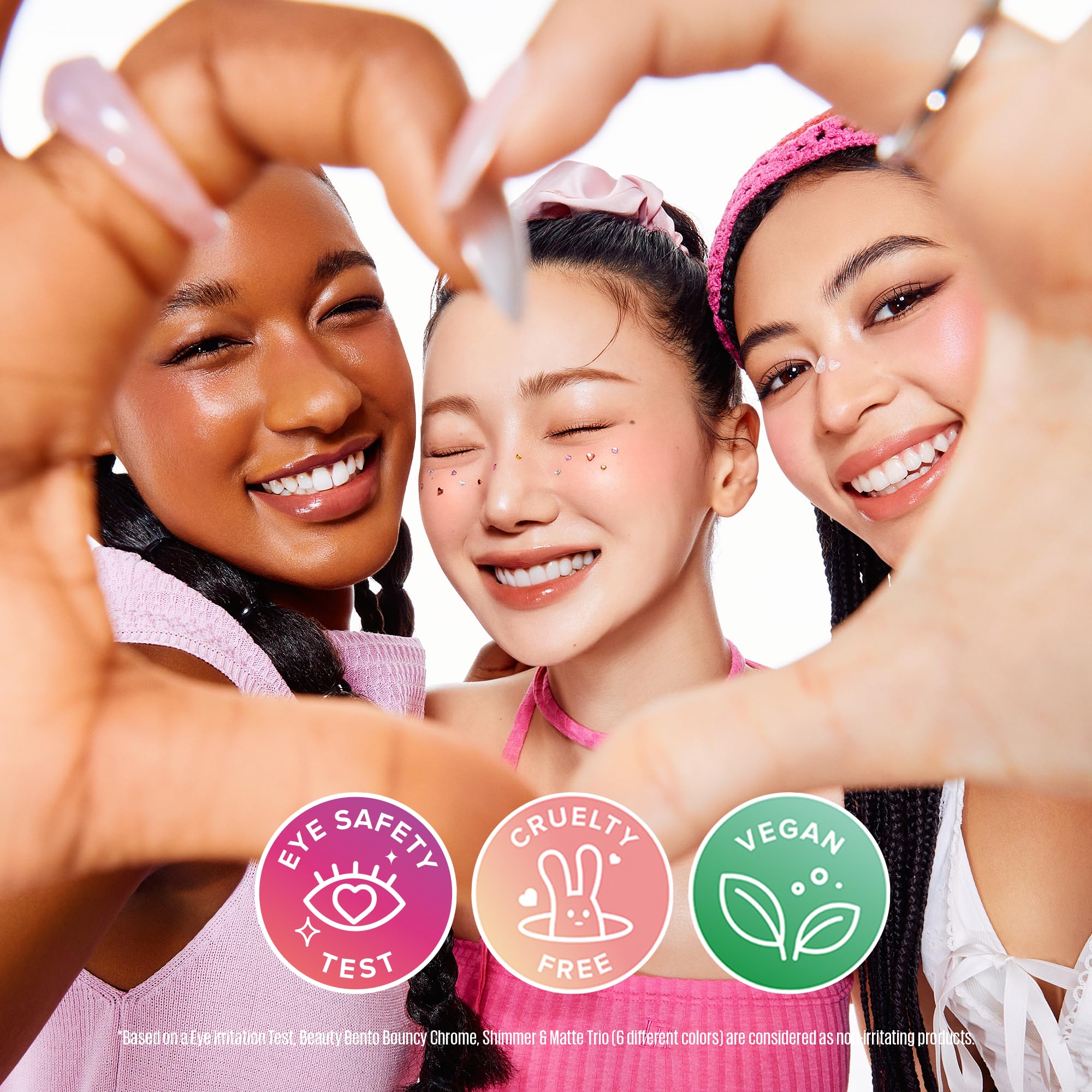 Kaja Beauty Bento Collection - Trío de sombras de ojos Bouncy | 16 Peach Madeline | Tono melocotón desnudo | Vegano, libre de crueldad animal
