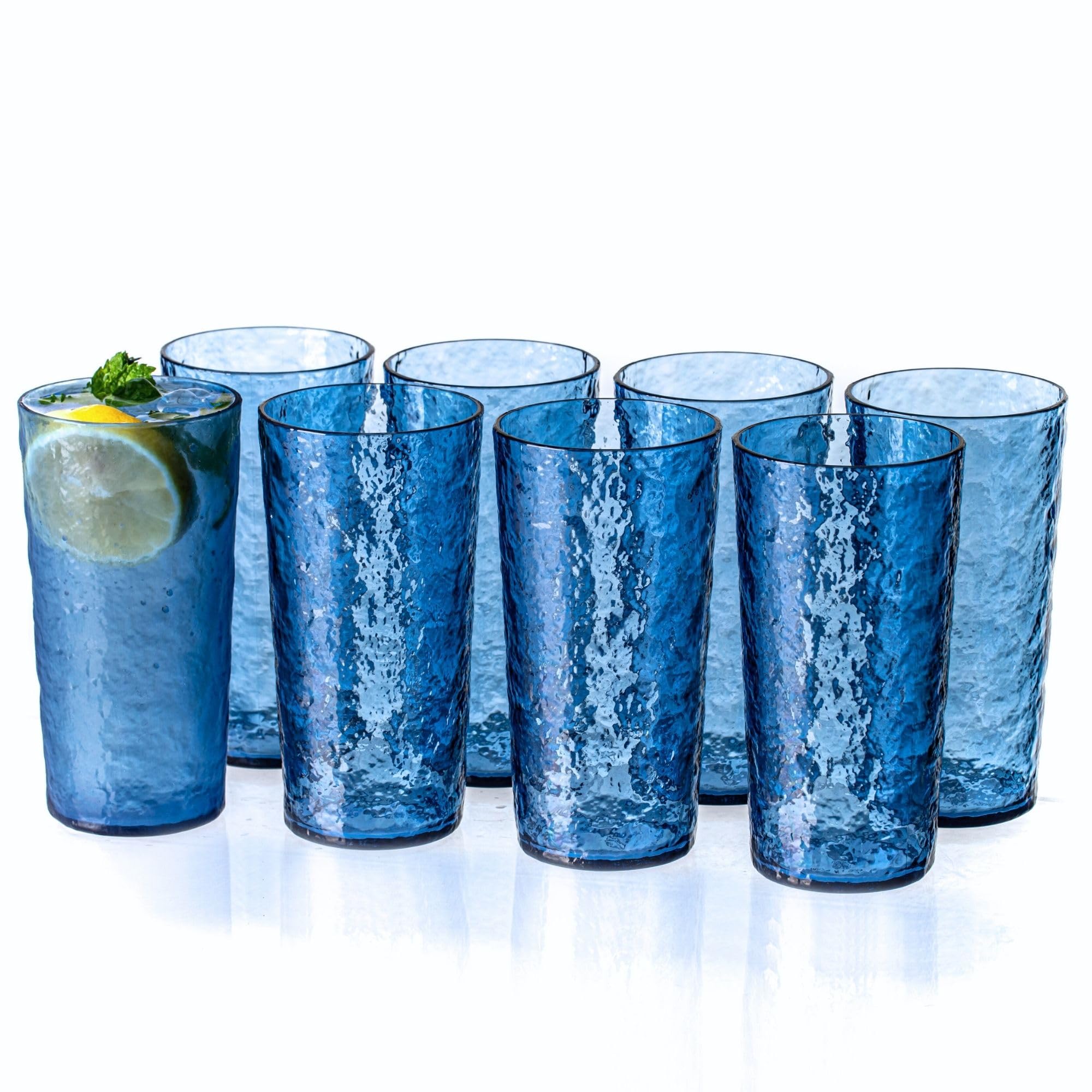 Vasos Acrílicos De 10 Onzas, Juego De 8 Vasos De Plástico, V