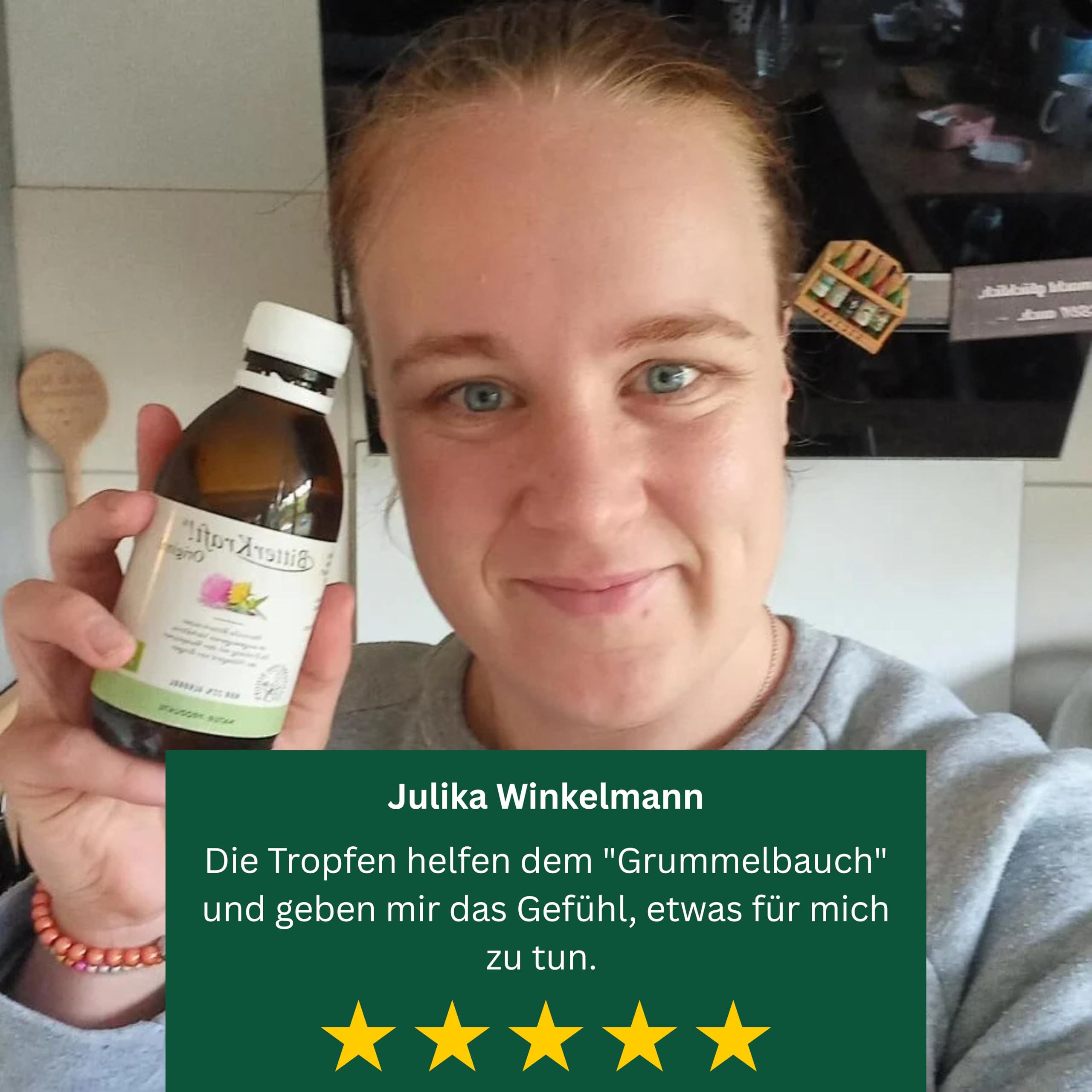 BitterKraft! Kräuterbitter alkoholfrei 200 ml – Bio Bitterstoffe mit 9 Kräutern - Hildegard von Bingen – vegan & ohne Zusatzstoffe – Verdauungsfördernd - hochdosiert - 100 % Natur – Made in Germany