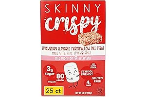 Promix Lower Sugar Strawberry Marshmallow Rice Crispy Treats 25-Pack: The Allergen-Free, Kosher,...