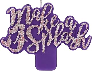 Amscan Barbie Mermaid Make A Splash Glittery Candle, 3 1/8