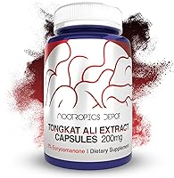Vista 6 de Nootropics Depot Cápsulas de extracto de Tongkat Ali 100 mg 120 unidades 10% de eurycomanona por HPTLC Extracto de raíz de Eurycoma