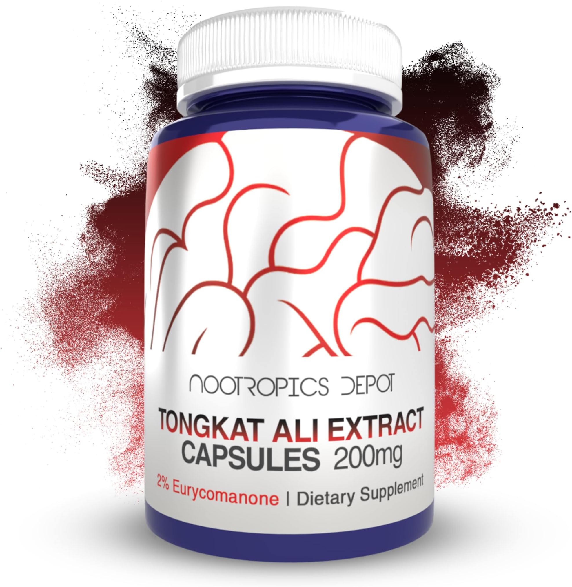 Tongkat Ali Extract Capsules | 200mg | 120 Count | 2% Eurycomanone by HPTLC | Eurycoma longifolia Root Extract