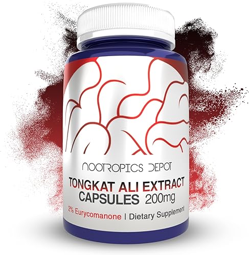 Miniatura 6 de Nootropics Depot Cápsulas de extracto de Tongkat Ali 100 mg 120 unidades 10% de eurycomanona por HPTLC Extracto de raíz de Eurycoma