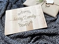 Vista 8 de Personalized Cutting Board, Customized Engraved Cutting Board, Gift for Wedding, Anniversary, Birthday, Housewarming Walnut & Maple