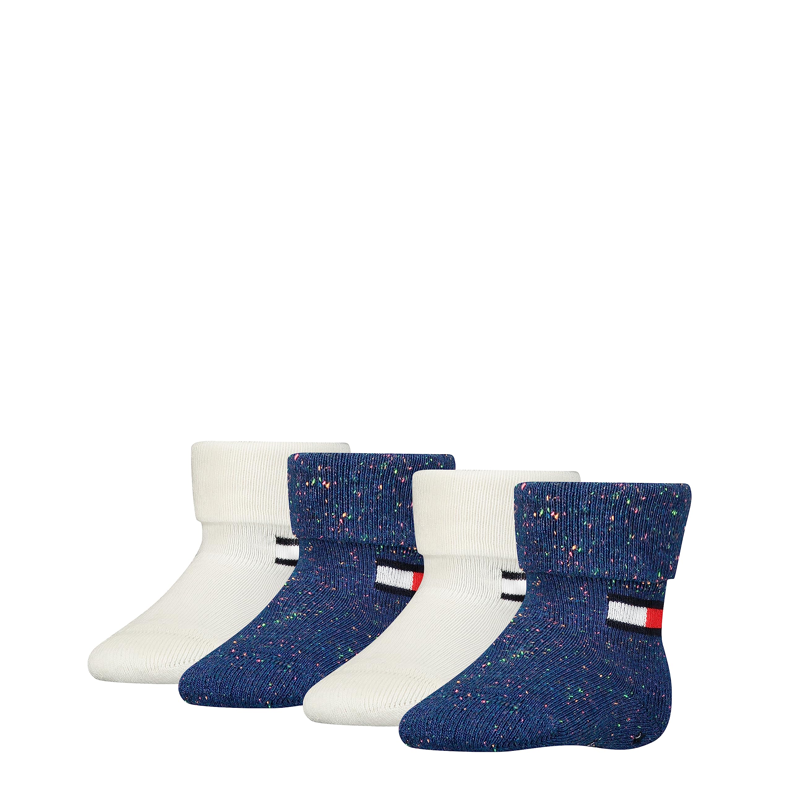 Tommy Hilfiger Fold Over Baby Socks 4 pack